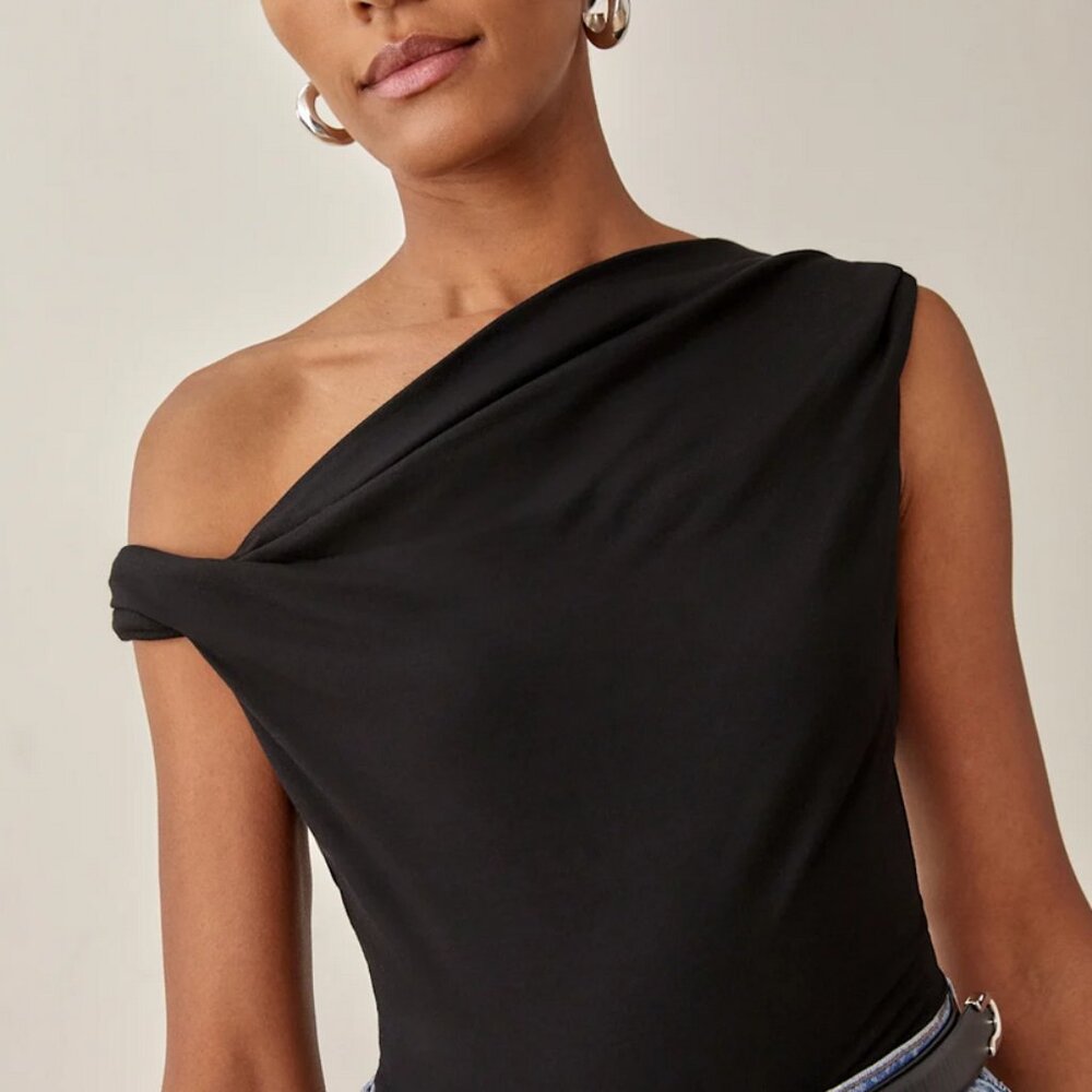 Reformation Cello Knit One Shoulder Top
